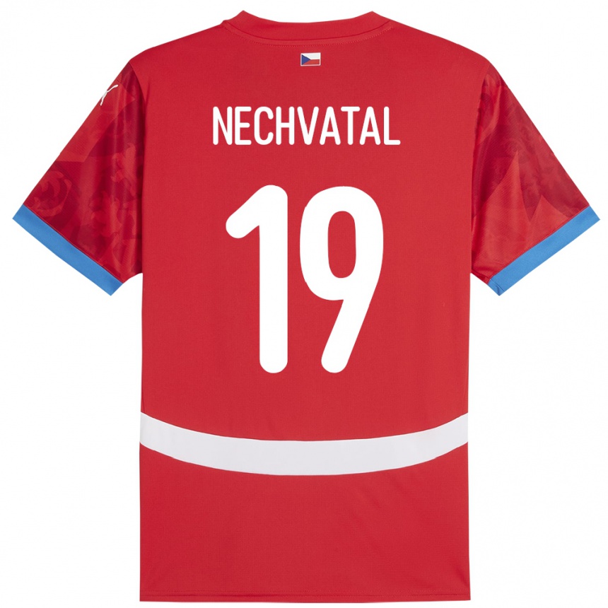 Vaikiškas Čekija Matyas Nechvatal #19 Raudona Namų Marškinėliai 24-26 T-Shirt