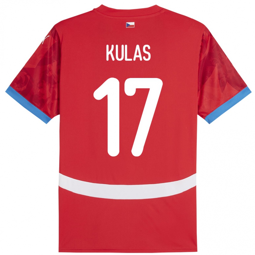 Vaikiškas Čekija Martin Kulas #17 Raudona Namų Marškinėliai 24-26 T-Shirt