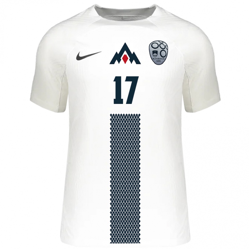 Vaikiškas Slovėnija Matic Ferk #17 Baltas Namų Marškinėliai 24-26 T-Shirt