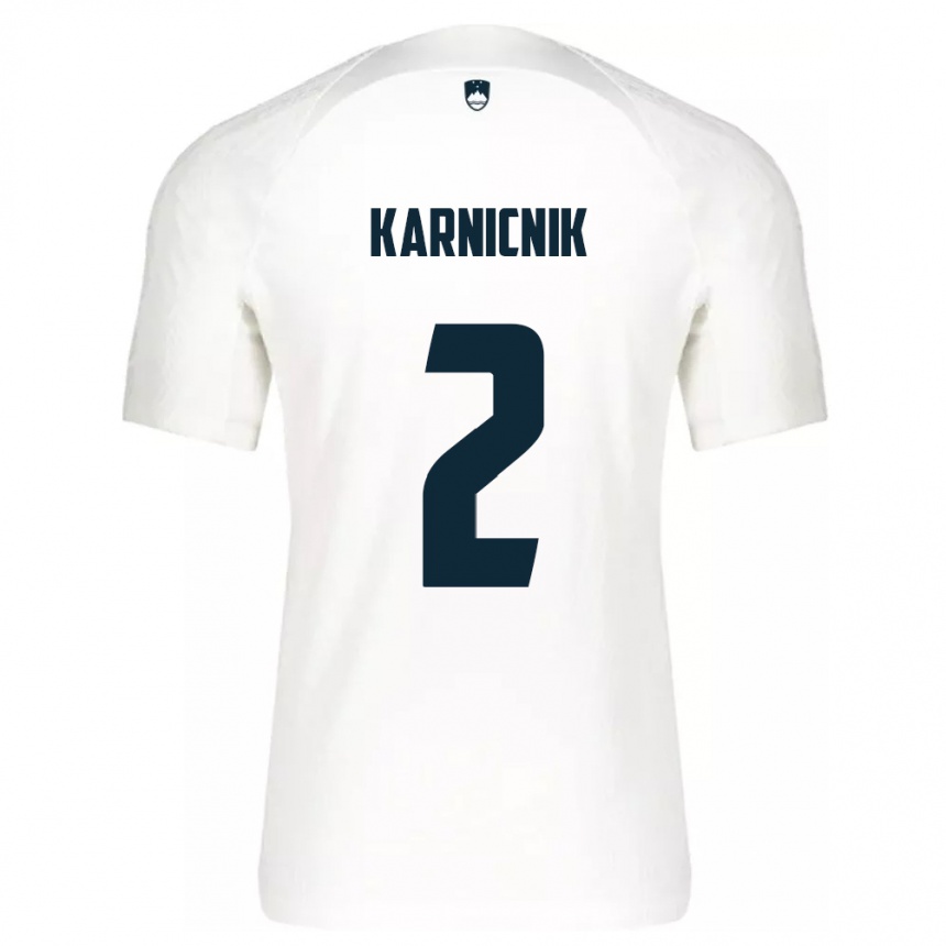 Vaikiškas Slovėnija Zan Karnicnik #2 Baltas Namų Marškinėliai 24-26 T-Shirt