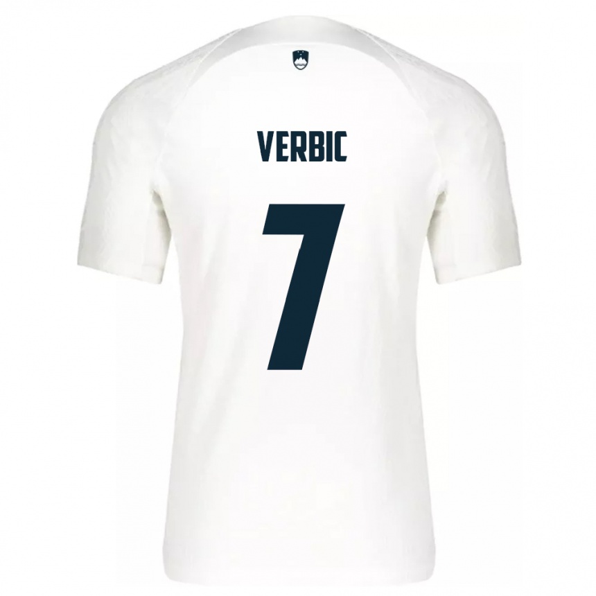 Vaikiškas Slovėnija Benjamin Verbic #7 Baltas Namų Marškinėliai 24-26 T-Shirt