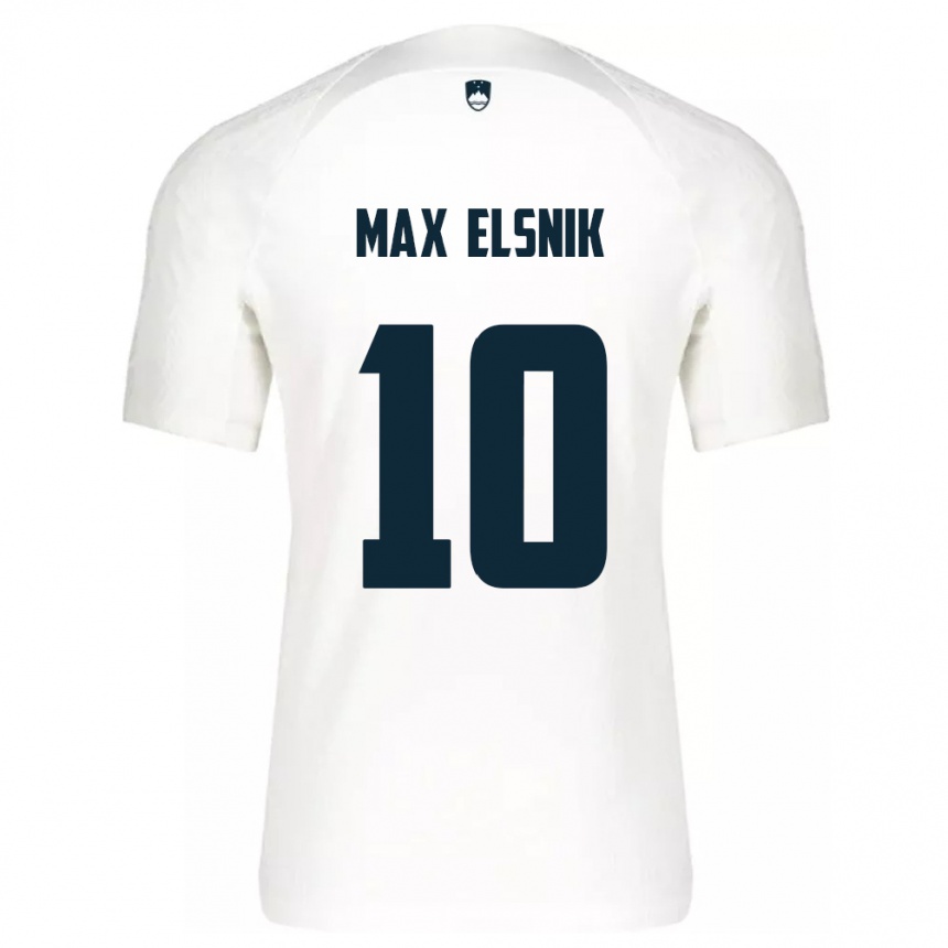 Vaikiškas Slovėnija Timi Max Elsnik #10 Baltas Namų Marškinėliai 24-26 T-Shirt