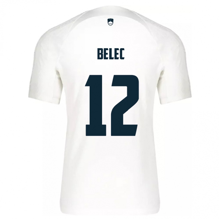 Vaikiškas Slovėnija Vid Belec #12 Baltas Namų Marškinėliai 24-26 T-Shirt