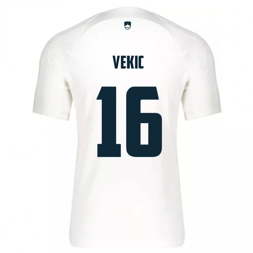 Vaikiškas Slovėnija Igor Vekic #16 Baltas Namų Marškinėliai 24-26 T-Shirt