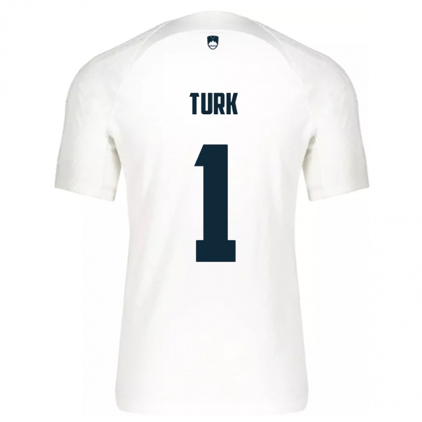 Vaikiškas Slovėnija Martin Turk #1 Baltas Namų Marškinėliai 24-26 T-Shirt