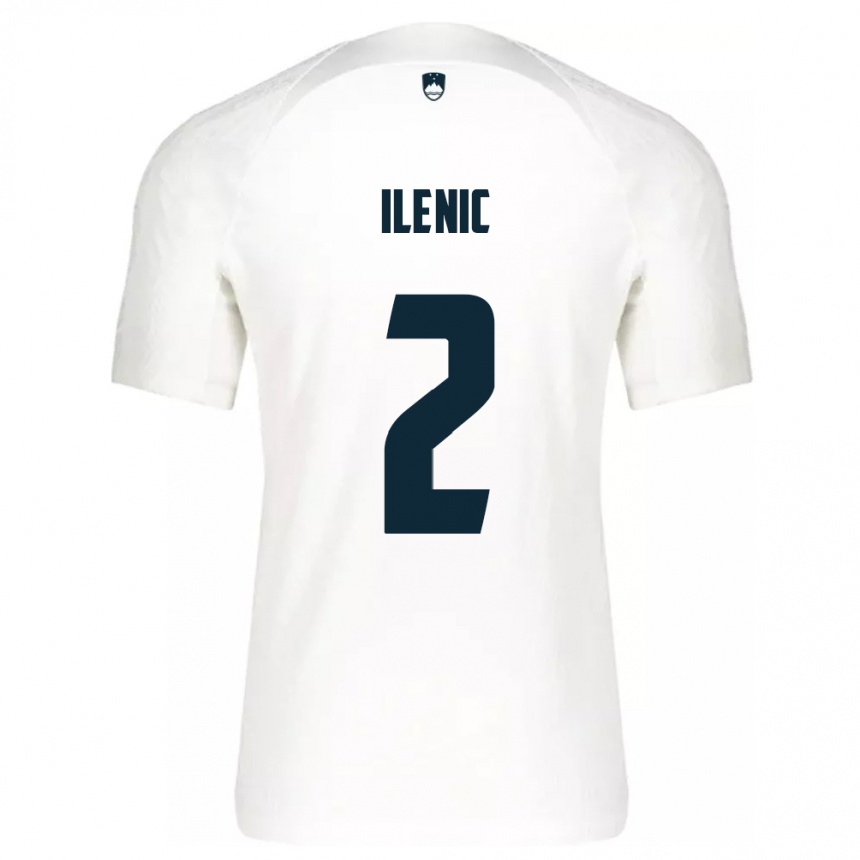 Vaikiškas Slovėnija Mitja Ilenic #2 Baltas Namų Marškinėliai 24-26 T-Shirt