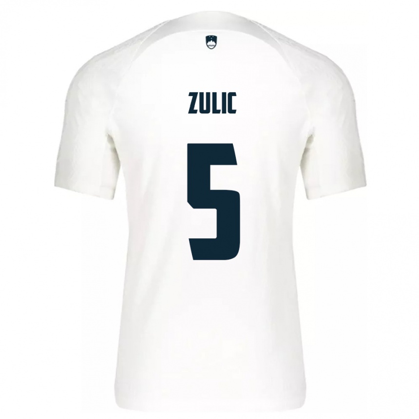 Vaikiškas Slovėnija Anel Zulic #5 Baltas Namų Marškinėliai 24-26 T-Shirt