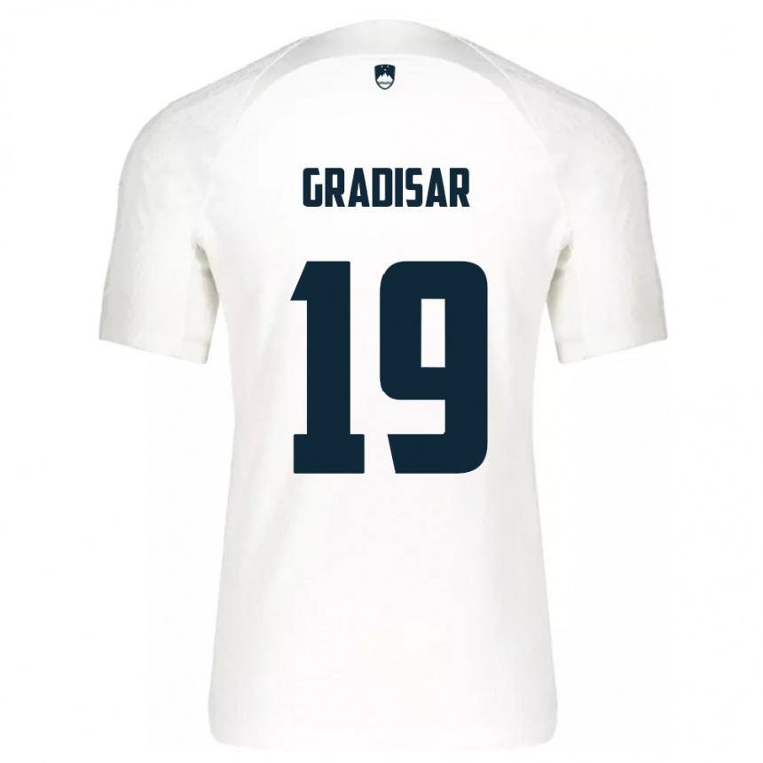 Vaikiškas Slovėnija Nejc Gradisar #19 Baltas Namų Marškinėliai 24-26 T-Shirt