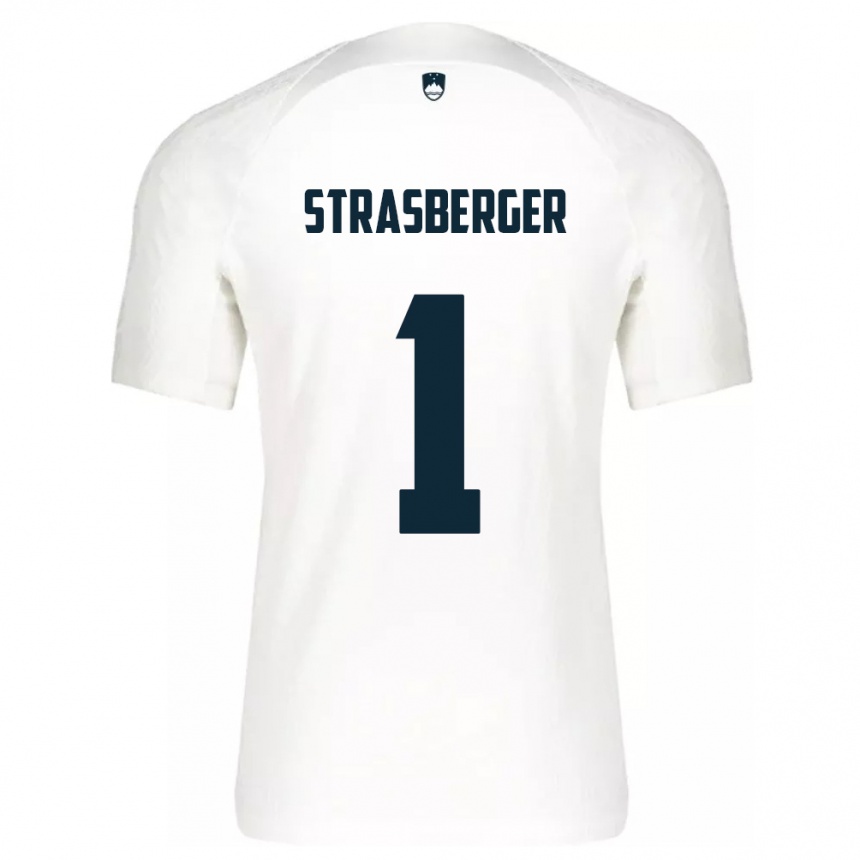 Vaikiškas Slovėnija Tim Strasberger #1 Baltas Namų Marškinėliai 24-26 T-Shirt