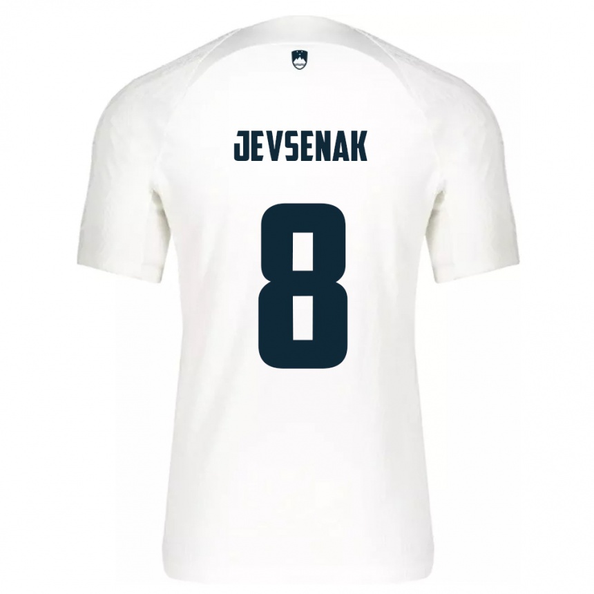 Vaikiškas Slovėnija Florjan Jevsenak #8 Baltas Namų Marškinėliai 24-26 T-Shirt