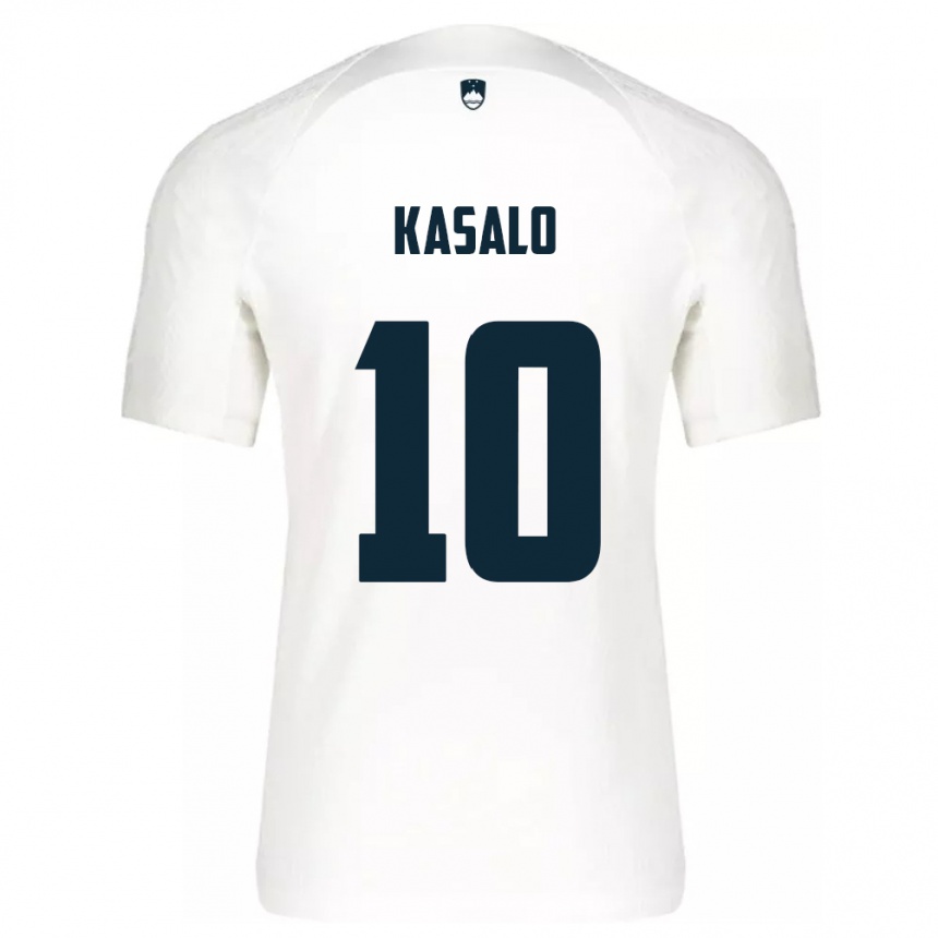 Vaikiškas Slovėnija Niko Kasalo #10 Baltas Namų Marškinėliai 24-26 T-Shirt