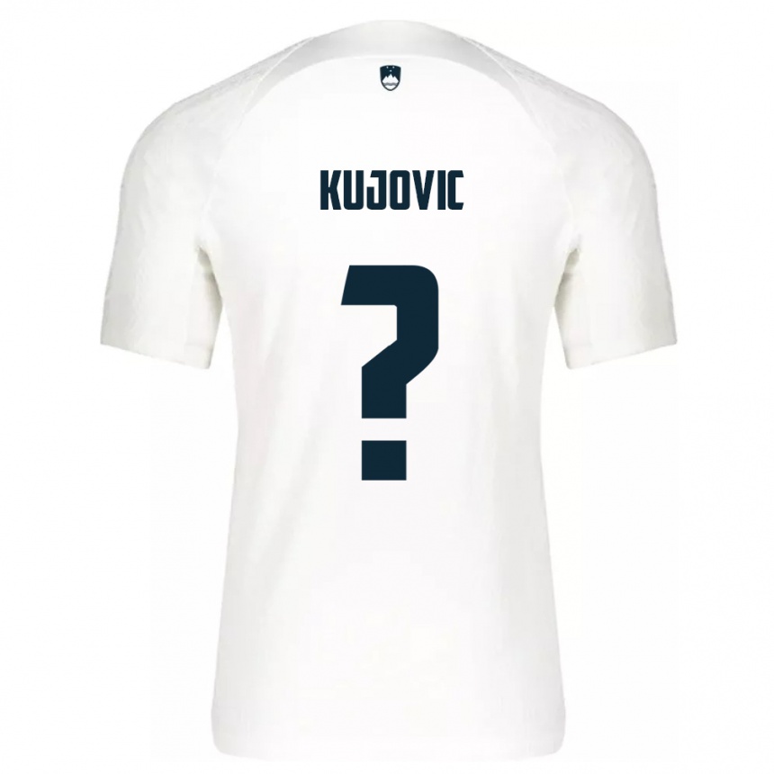 Vaikiškas Slovėnija Tian Kujovic #0 Baltas Namų Marškinėliai 24-26 T-Shirt