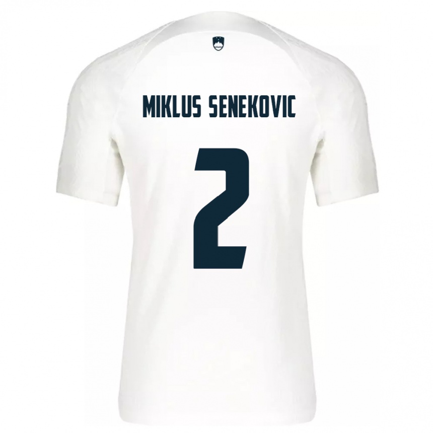 Vaikiškas Slovėnija Gal Miklus Senekovic #2 Baltas Namų Marškinėliai 24-26 T-Shirt