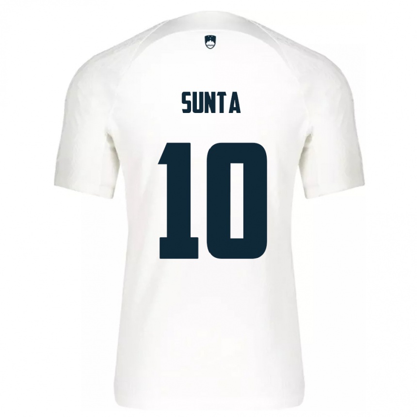 Vaikiškas Slovėnija Sven Sunta #10 Baltas Namų Marškinėliai 24-26 T-Shirt