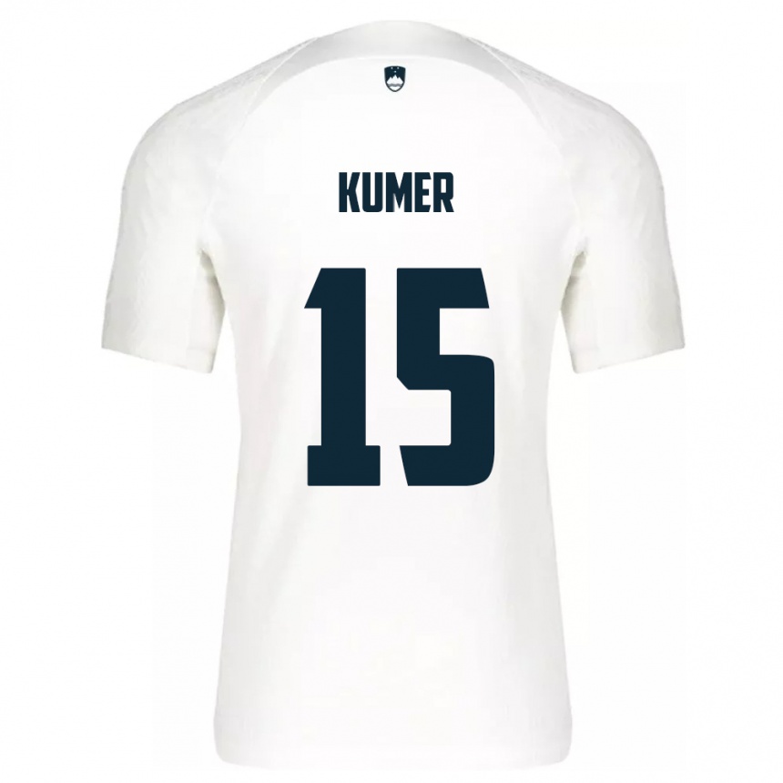 Vaikiškas Slovėnija Alin Kumer #15 Baltas Namų Marškinėliai 24-26 T-Shirt