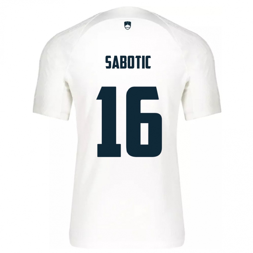 Vaikiškas Slovėnija Tais Sabotic #16 Baltas Namų Marškinėliai 24-26 T-Shirt