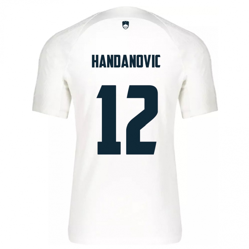 Vaikiškas Slovėnija Tanej Handanovic #12 Baltas Namų Marškinėliai 24-26 T-Shirt