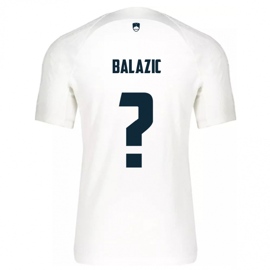 Vaikiškas Slovėnija Jan Balazic #0 Baltas Namų Marškinėliai 24-26 T-Shirt