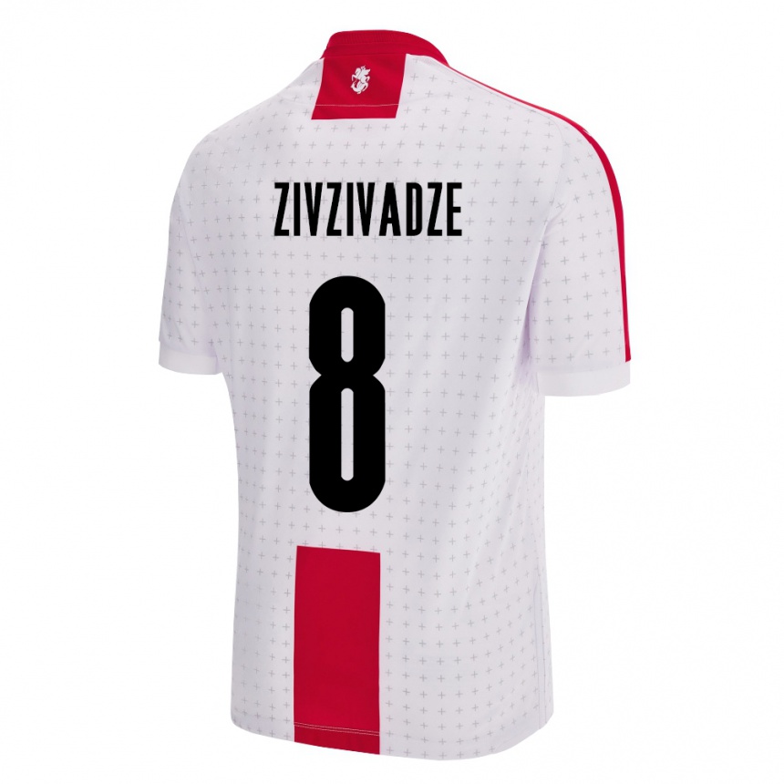 Vaikiškas Sakartvelas Budu Zivzivadze #8 Baltas Namų Marškinėliai 24-26 T-Shirt