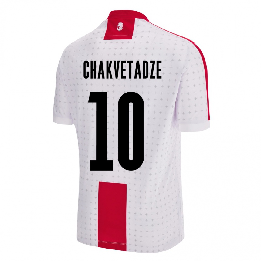 Vaikiškas Sakartvelas Giorgi Chakvetadze #10 Baltas Namų Marškinėliai 24-26 T-Shirt