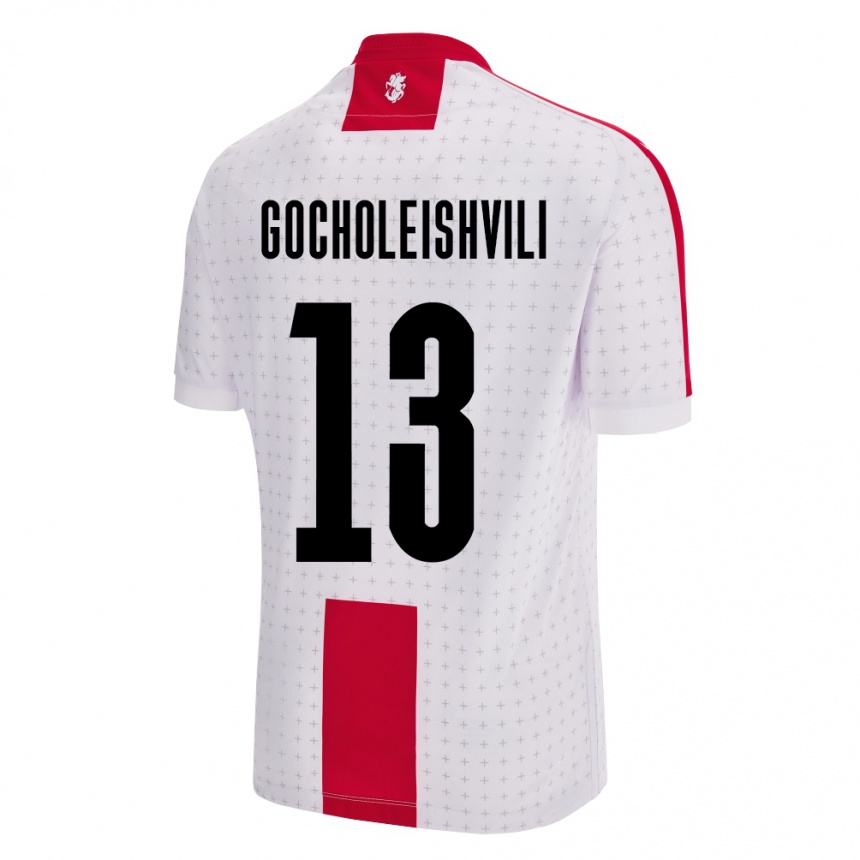 Vaikiškas Sakartvelas Giorgi Gocholeishvili #13 Baltas Namų Marškinėliai 24-26 T-Shirt