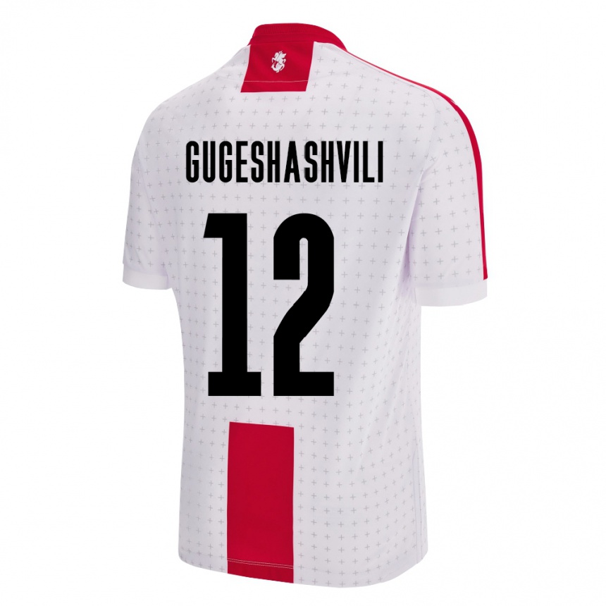 Vaikiškas Sakartvelas Luka Gugeshashvili #12 Baltas Namų Marškinėliai 24-26 T-Shirt