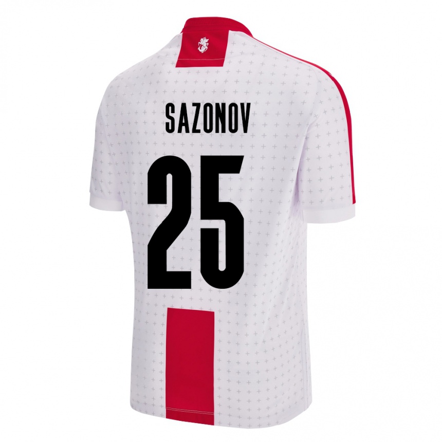 Vaikiškas Sakartvelas Saba Sazonov #25 Baltas Namų Marškinėliai 24-26 T-Shirt