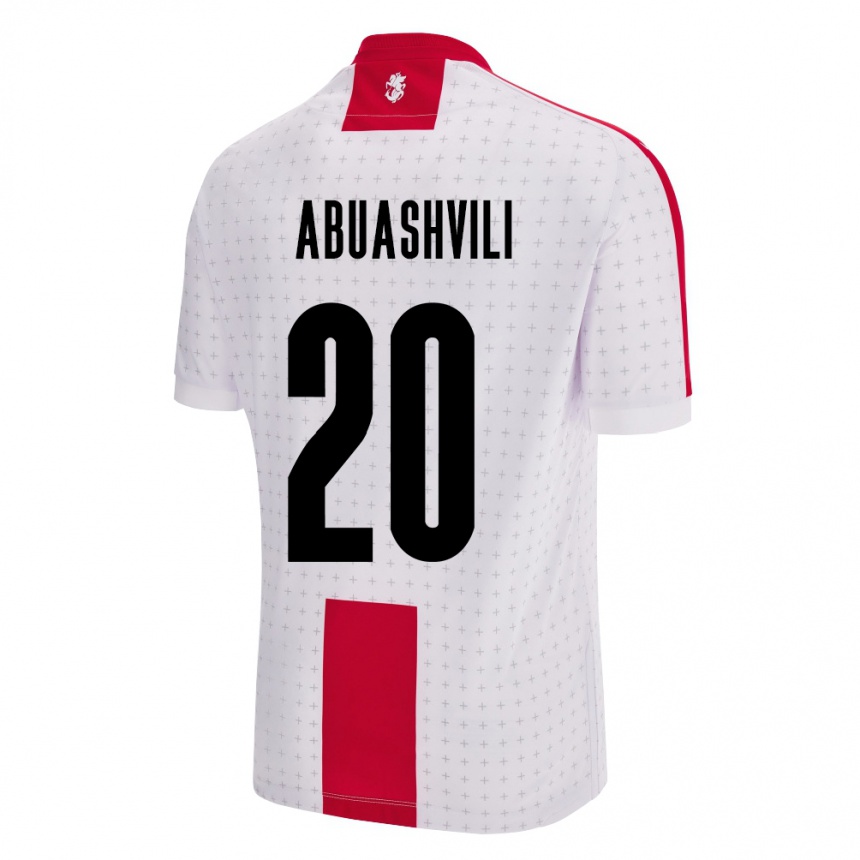 Vaikiškas Sakartvelas Giorgi Abuashvili #20 Baltas Namų Marškinėliai 24-26 T-Shirt