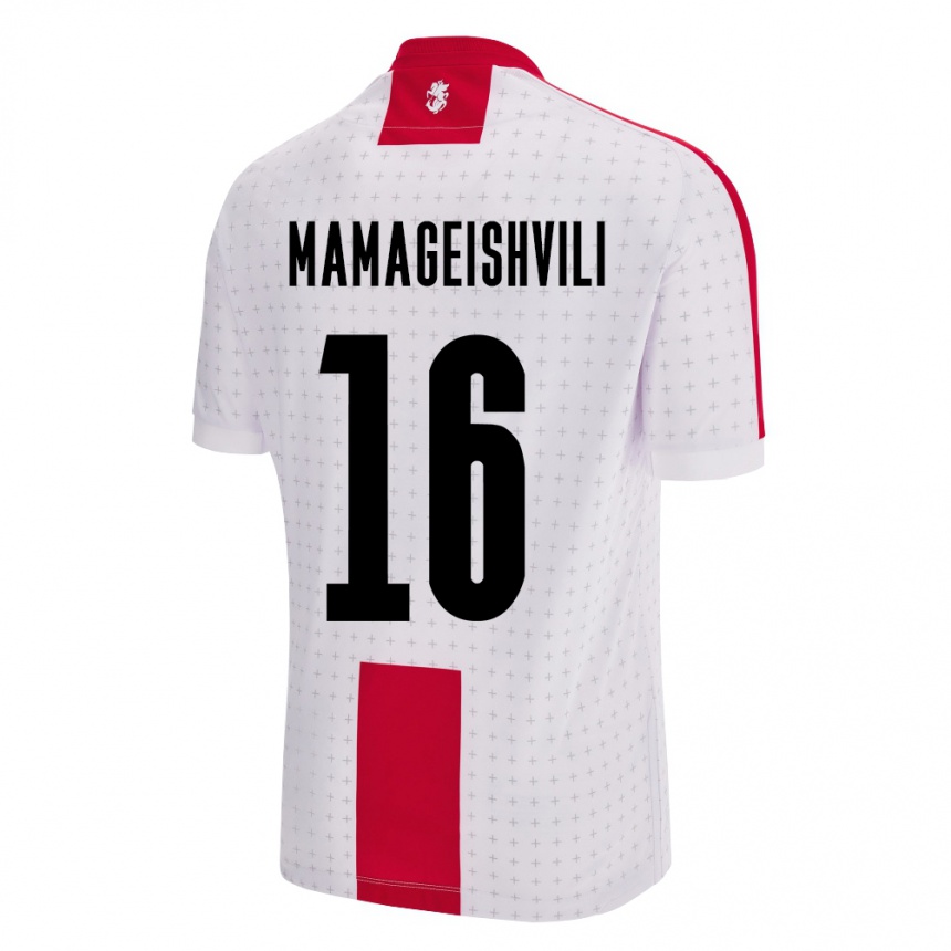 Vaikiškas Sakartvelas Gizo Mamageishvili #16 Baltas Namų Marškinėliai 24-26 T-Shirt