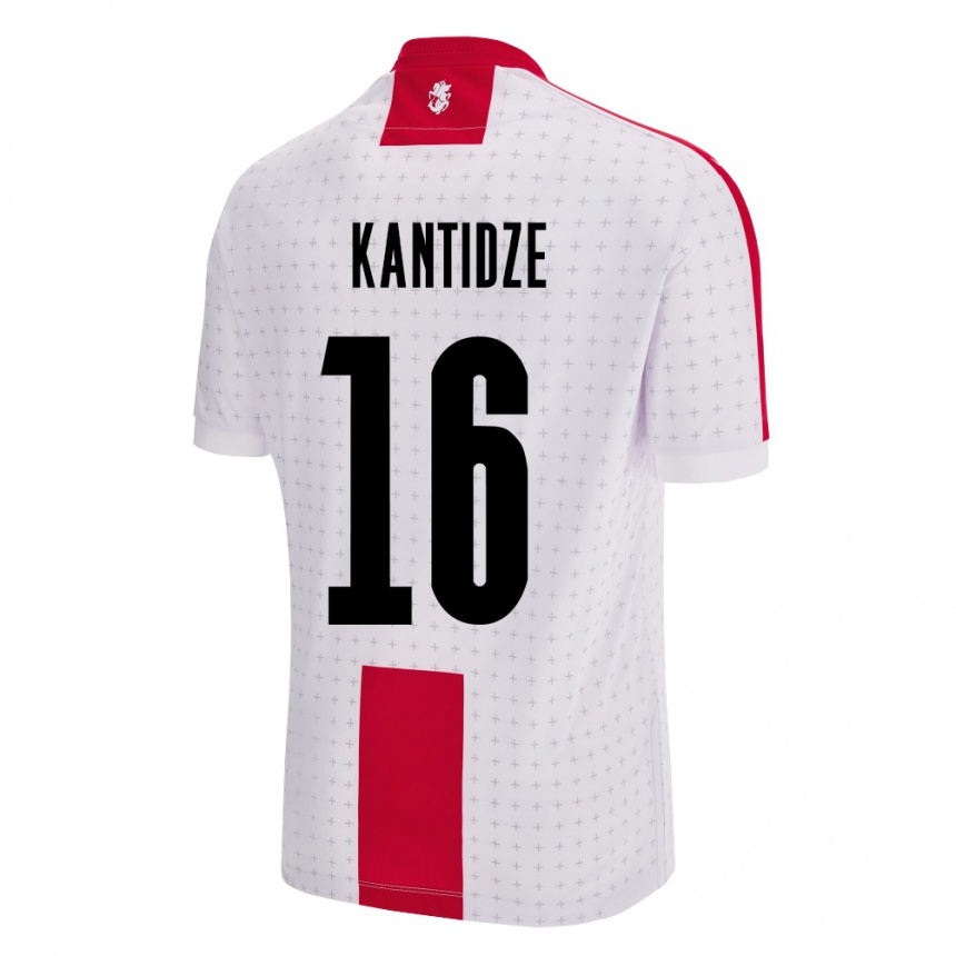 Vaikiškas Sakartvelas Nikoloz Kantidze #16 Baltas Namų Marškinėliai 24-26 T-Shirt