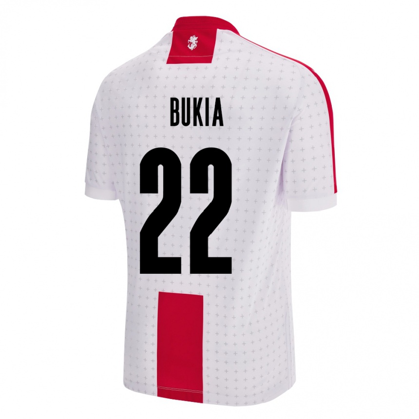 Vaikiškas Sakartvelas Davit Bukia #22 Baltas Namų Marškinėliai 24-26 T-Shirt