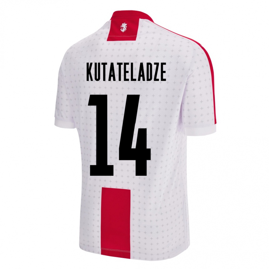 Vaikiškas Sakartvelas Alexandre Kutateladze #14 Baltas Namų Marškinėliai 24-26 T-Shirt