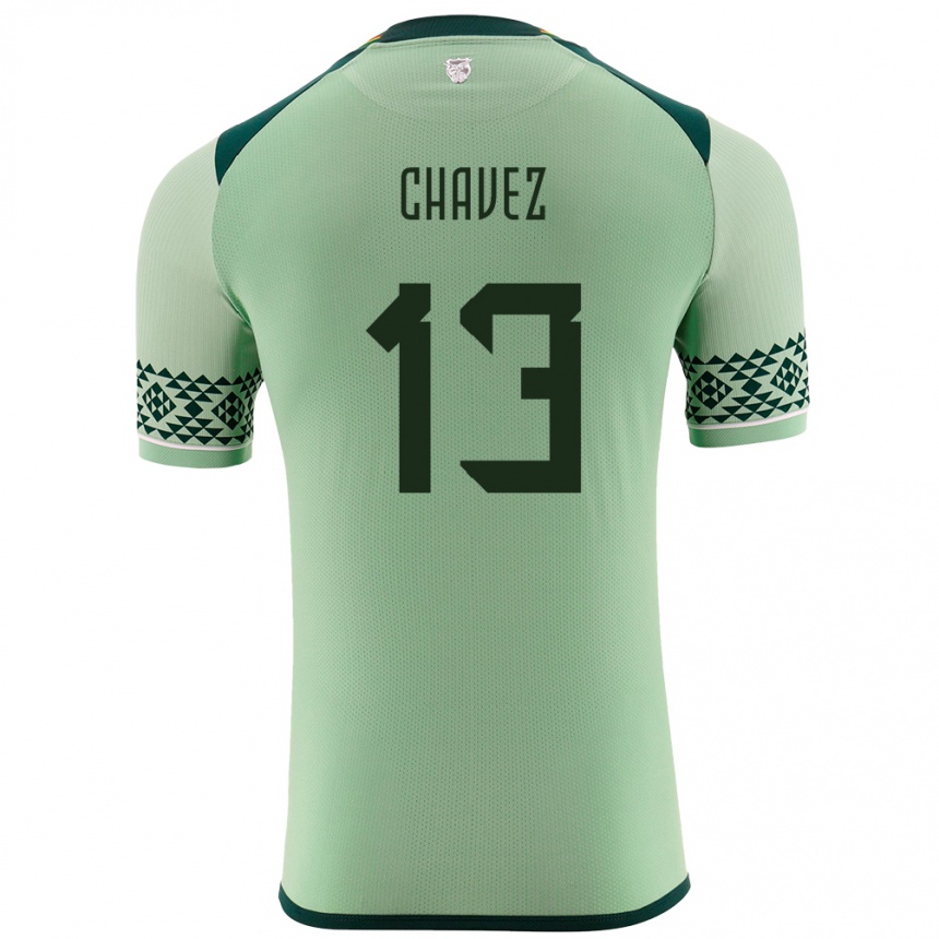 Vaikiškas Bolivija Lucas Chávez #13 Šviesiai Žalia Namų Marškinėliai 24-26 T-Shirt