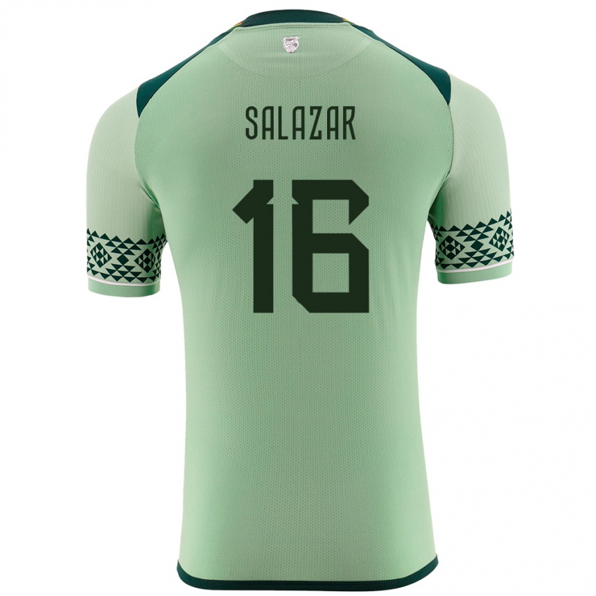 Vaikiškas Bolivija Marco Salazar #16 Šviesiai Žalia Namų Marškinėliai 24-26 T-Shirt