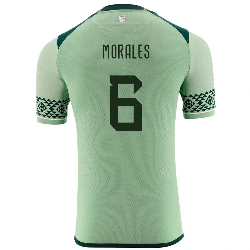 Vaikiškas Bolivija Efraín Morales #6 Šviesiai Žalia Namų Marškinėliai 24-26 T-Shirt