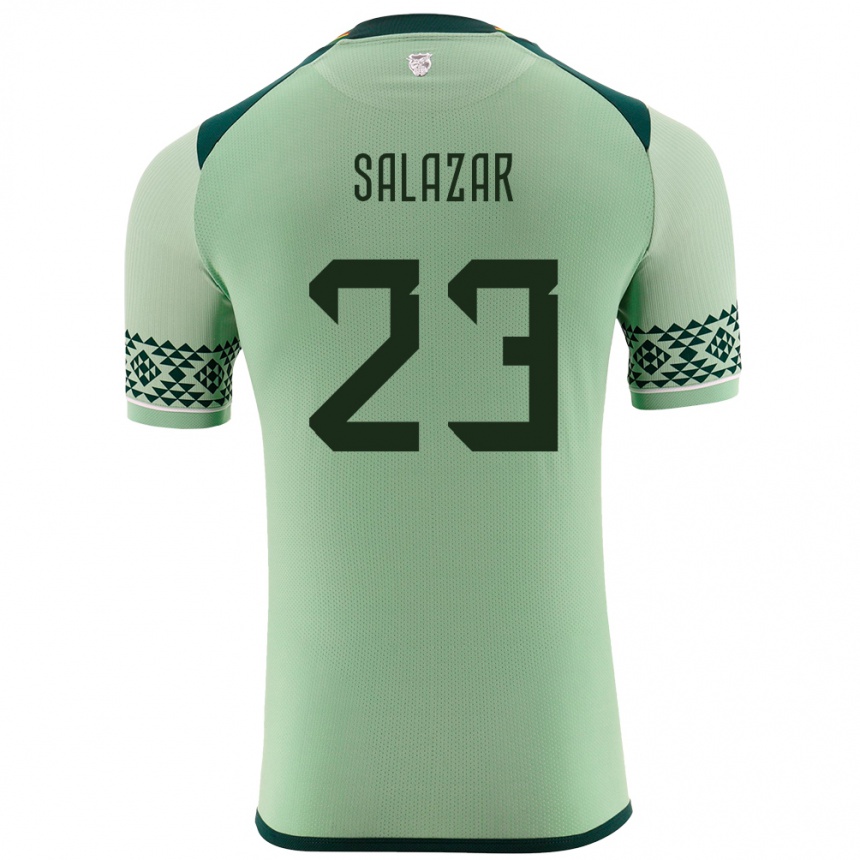 Vaikiškas Bolivija Alba Salazar #23 Šviesiai Žalia Namų Marškinėliai 24-26 T-Shirt