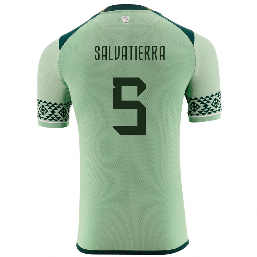 Vaikiškas Bolivija Érika Salvatierra #5 Šviesiai Žalia Namų Marškinėliai 24-26 T-Shirt