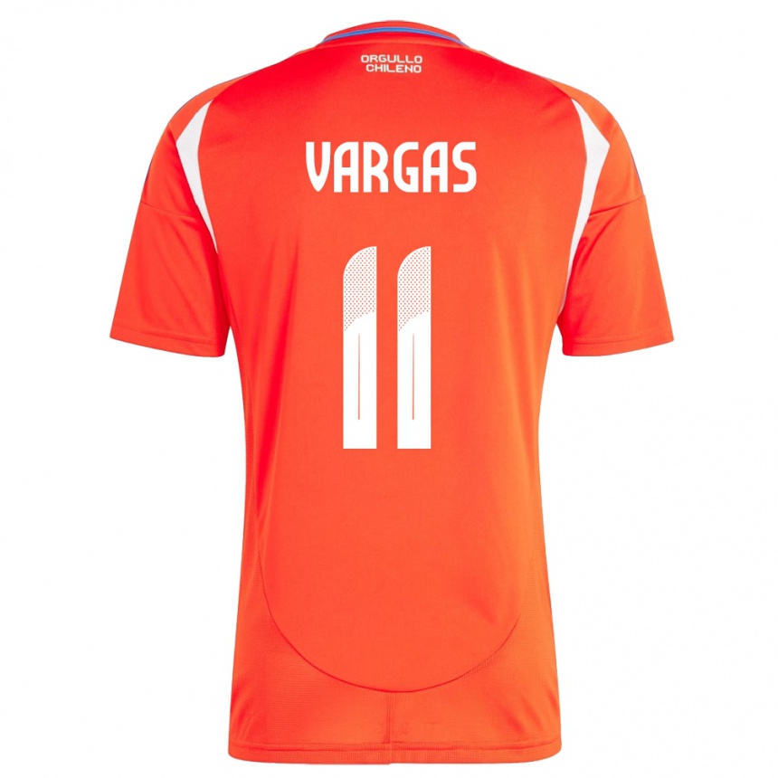 Vaikiškas Čilė Eduardo Vargas #11 Raudona Namų Marškinėliai 24-26 T-Shirt