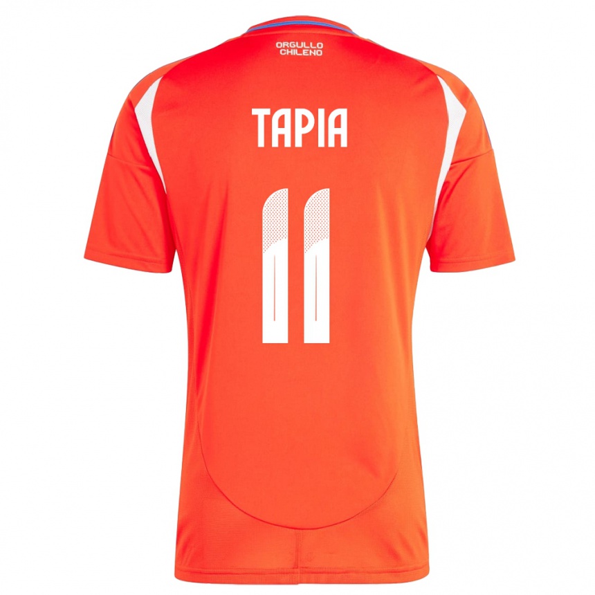 Vaikiškas Čilė Gonzalo Tapia #11 Raudona Namų Marškinėliai 24-26 T-Shirt