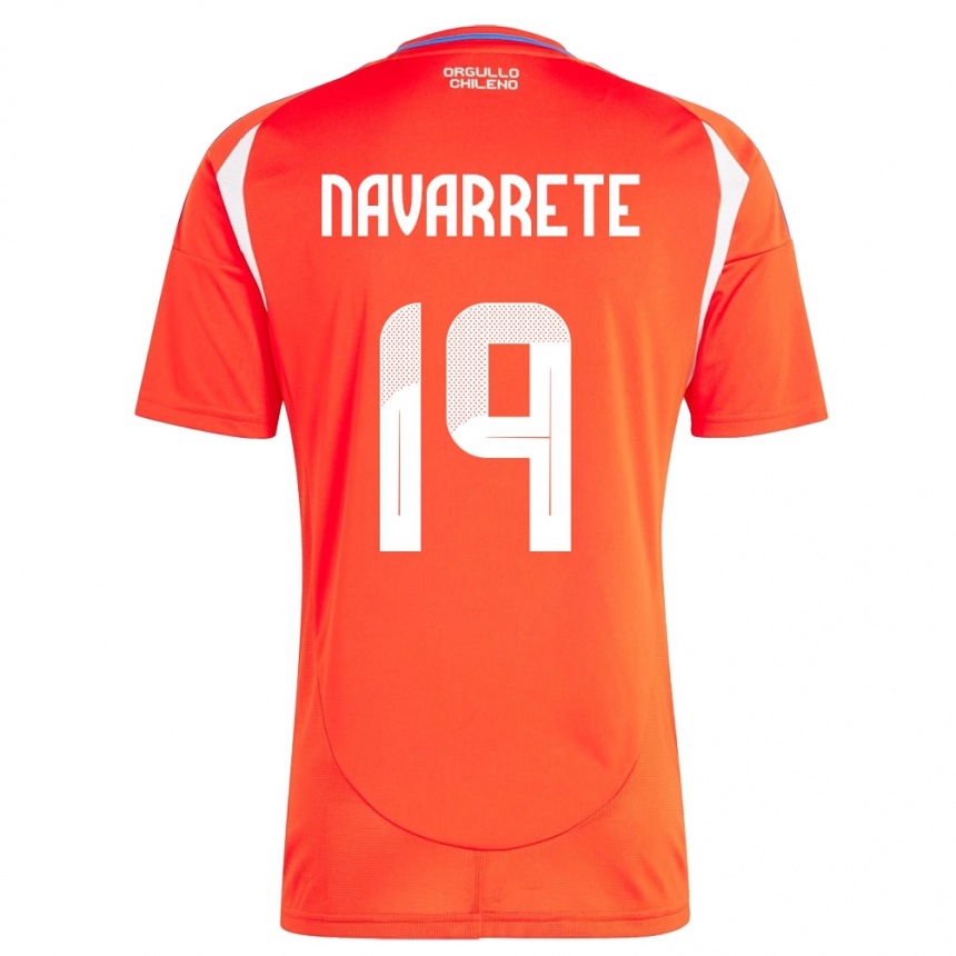 Vaikiškas Čilė Valentina Navarrete #19 Raudona Namų Marškinėliai 24-26 T-Shirt