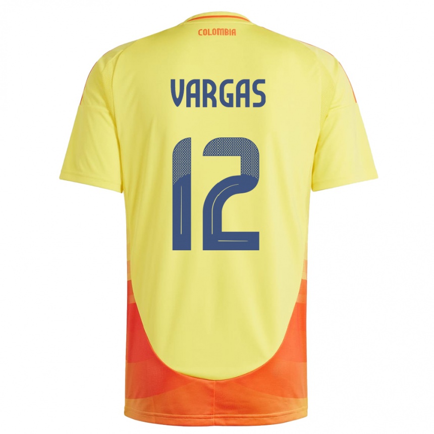 Vaikiškas Kolumbija Camilo Vargas #12 Geltona Namų Marškinėliai 24-26 T-Shirt