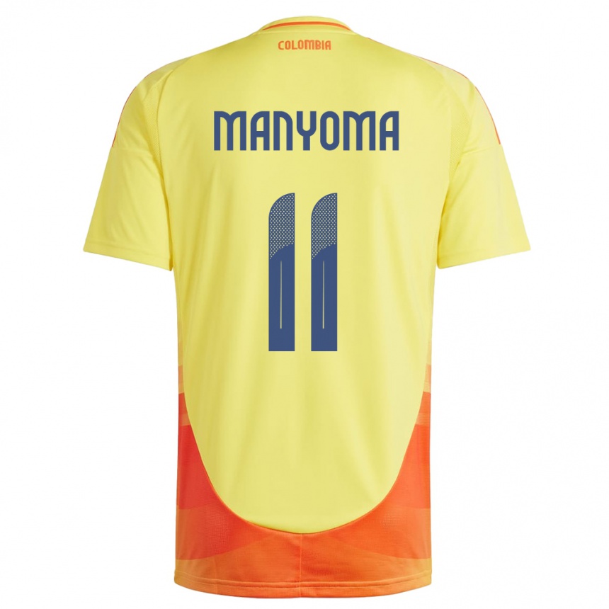 Vaikiškas Kolumbija Alexis Manyoma #11 Geltona Namų Marškinėliai 24-26 T-Shirt