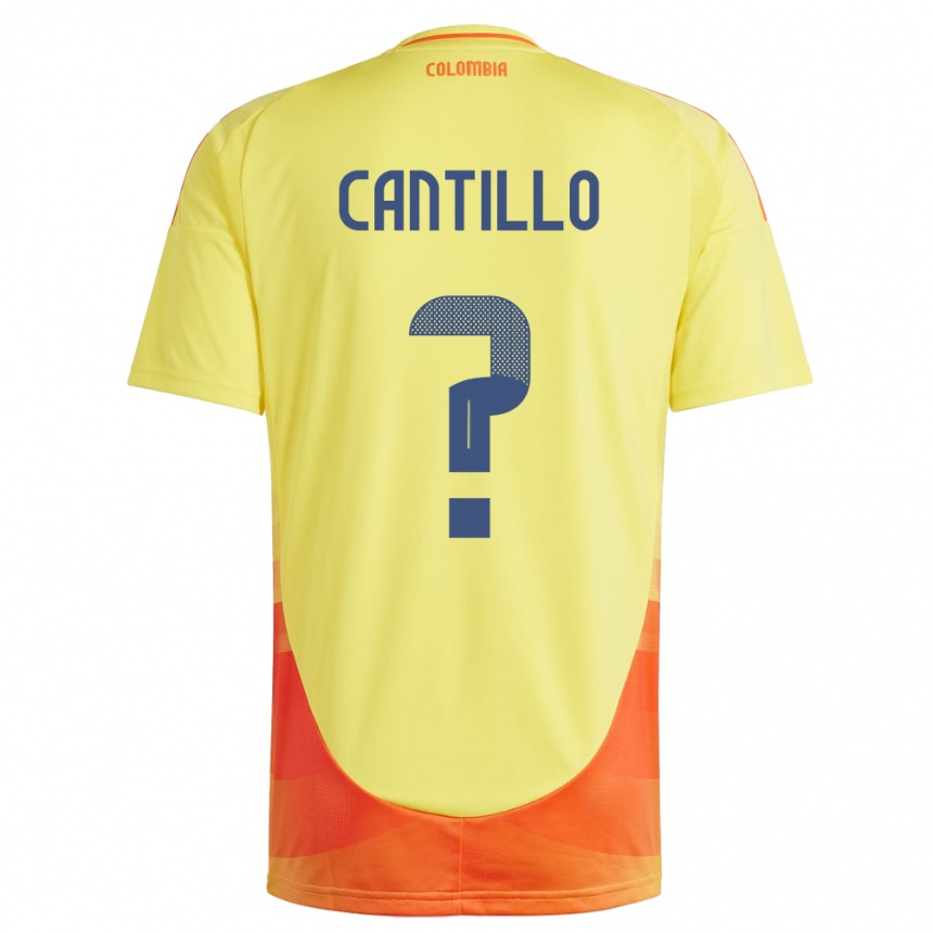 Vaikiškas Kolumbija Carlos Cantillo #0 Geltona Namų Marškinėliai 24-26 T-Shirt