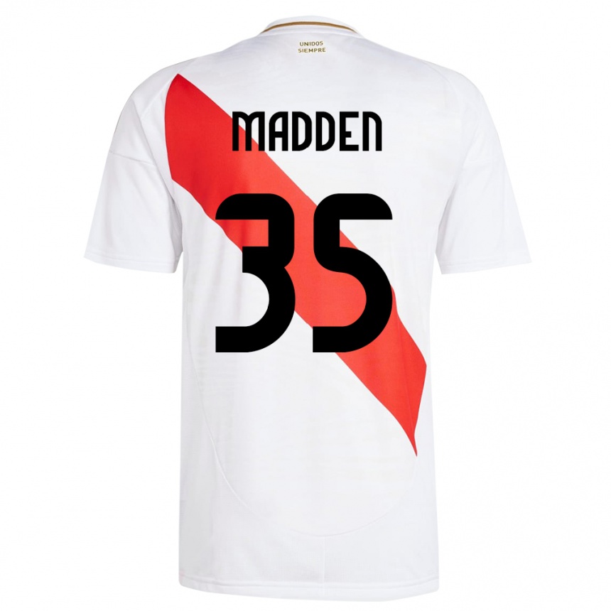 Vaikiškas Peru Savannah Madden #35 Baltas Namų Marškinėliai 24-26 T-Shirt