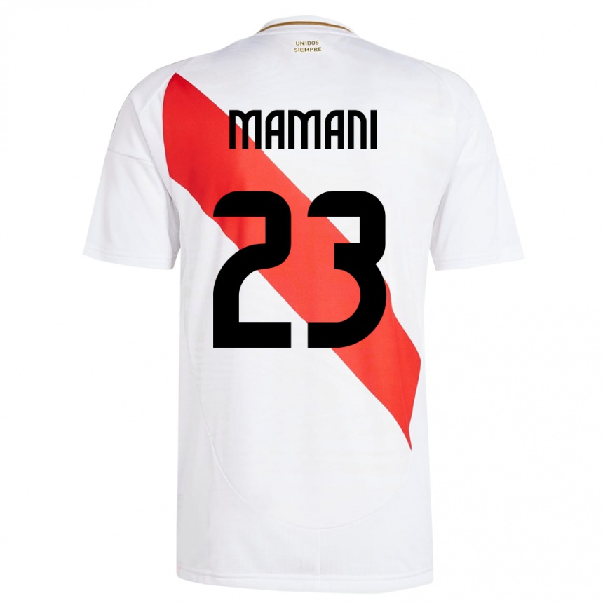 Vaikiškas Peru Julia Mamani #23 Baltas Namų Marškinėliai 24-26 T-Shirt