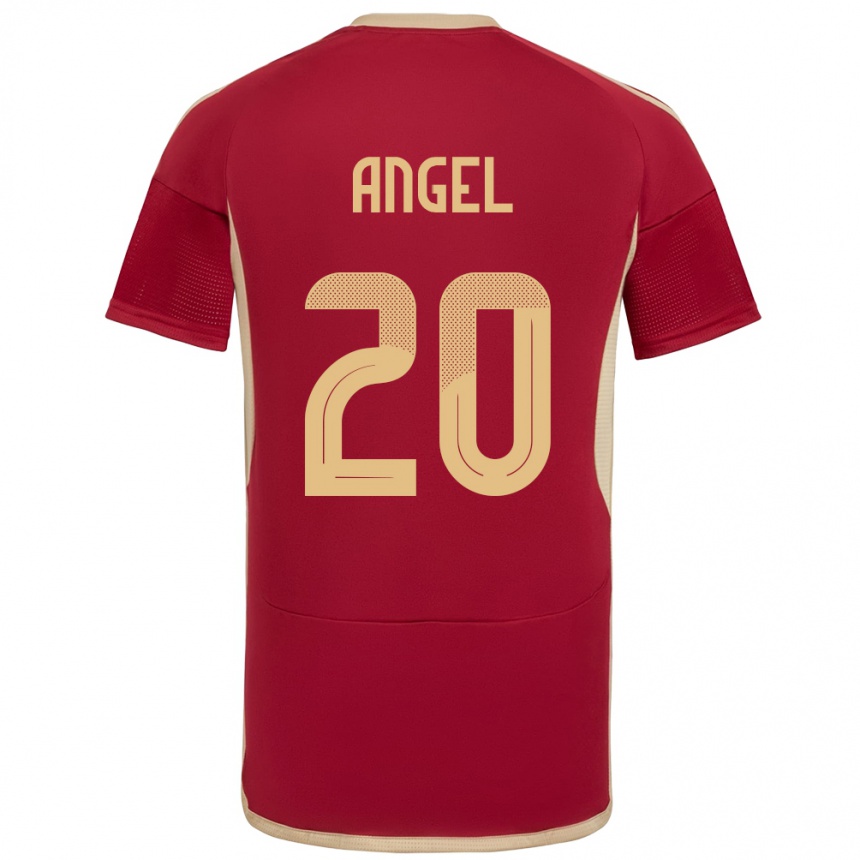 Vaikiškas Venesuela Wilker Ángel #20 Burgundija Namų Marškinėliai 24-26 T-Shirt