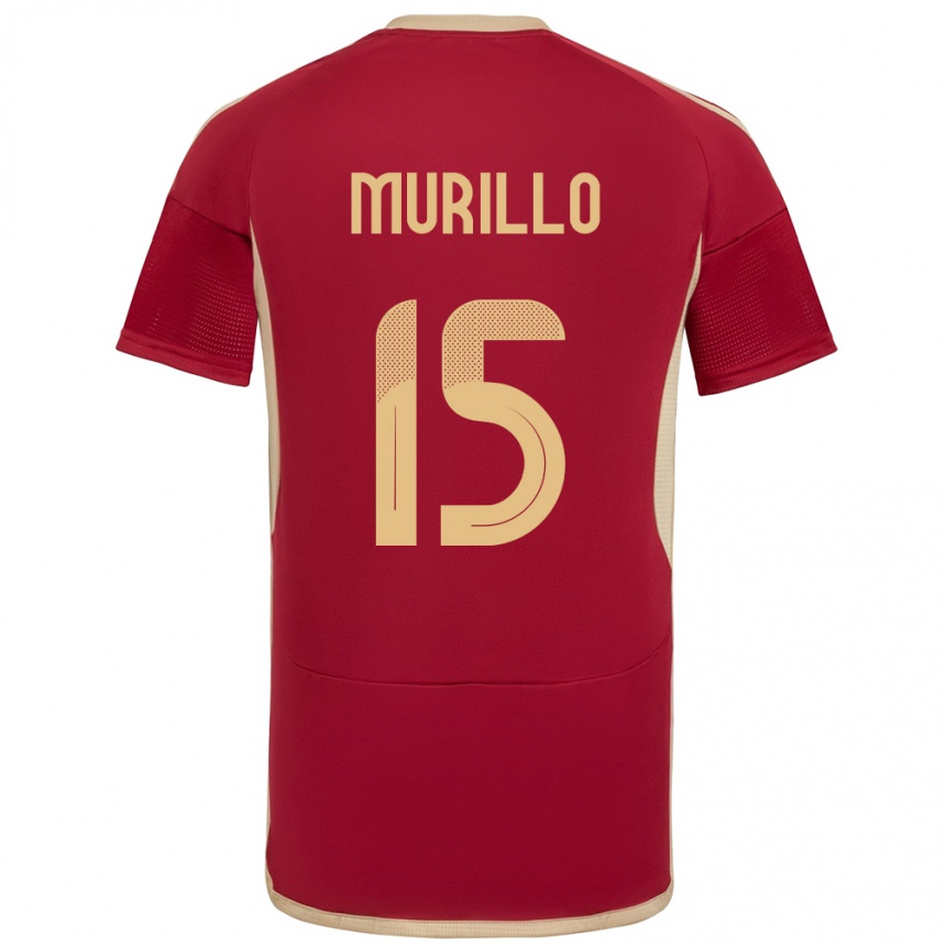 Vaikiškas Venesuela Jhon Murillo #15 Burgundija Namų Marškinėliai 24-26 T-Shirt