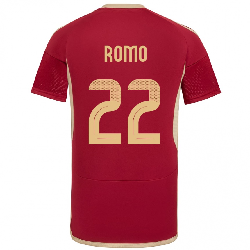 Vaikiškas Venesuela Rafael Romo #22 Burgundija Namų Marškinėliai 24-26 T-Shirt