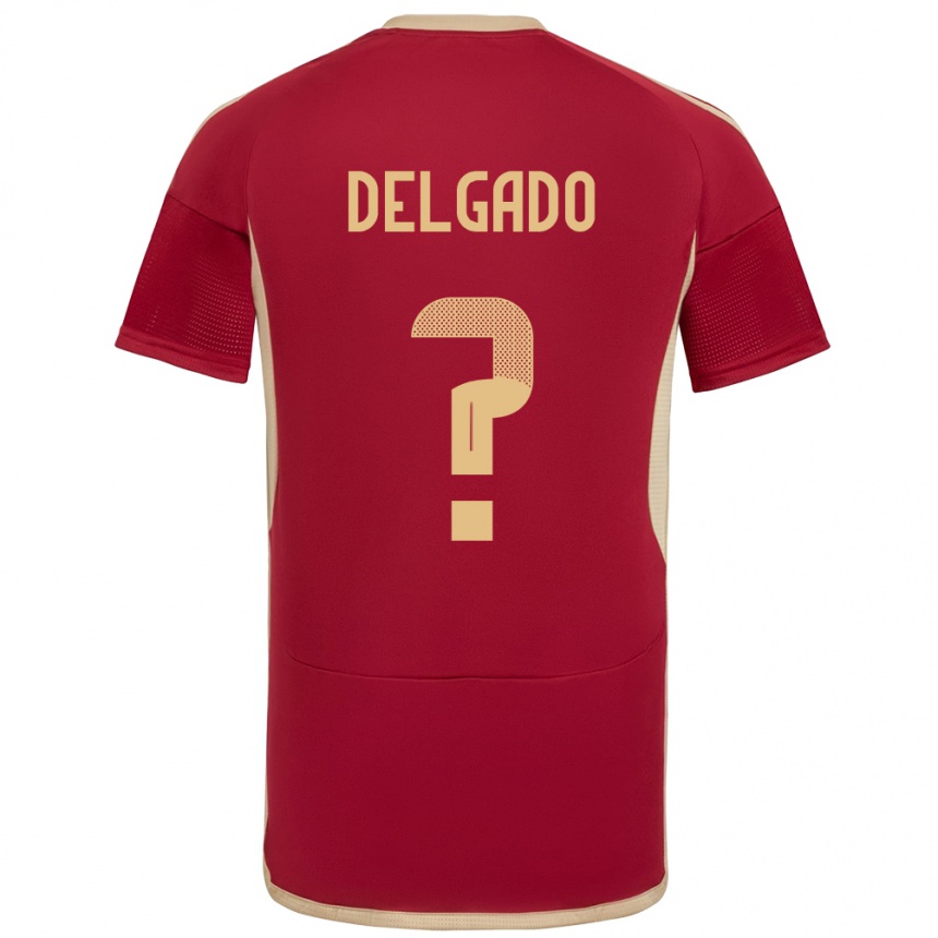 Vaikiškas Venesuela Álex Delgado #0 Burgundija Namų Marškinėliai 24-26 T-Shirt