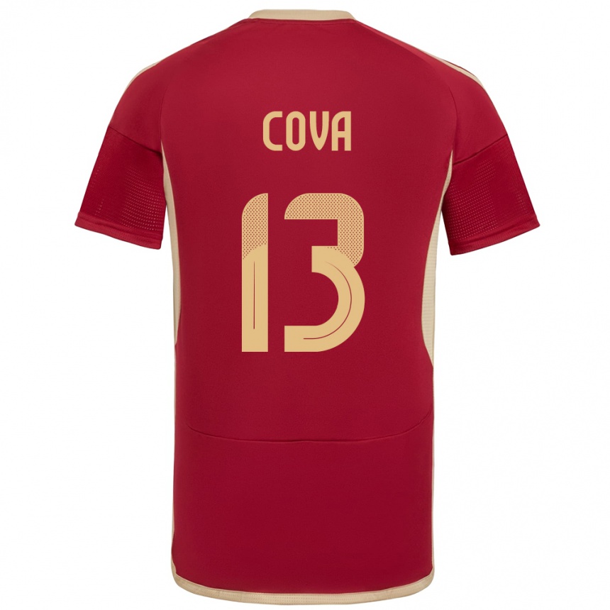 Vaikiškas Venesuela Alejandro Cova #13 Burgundija Namų Marškinėliai 24-26 T-Shirt